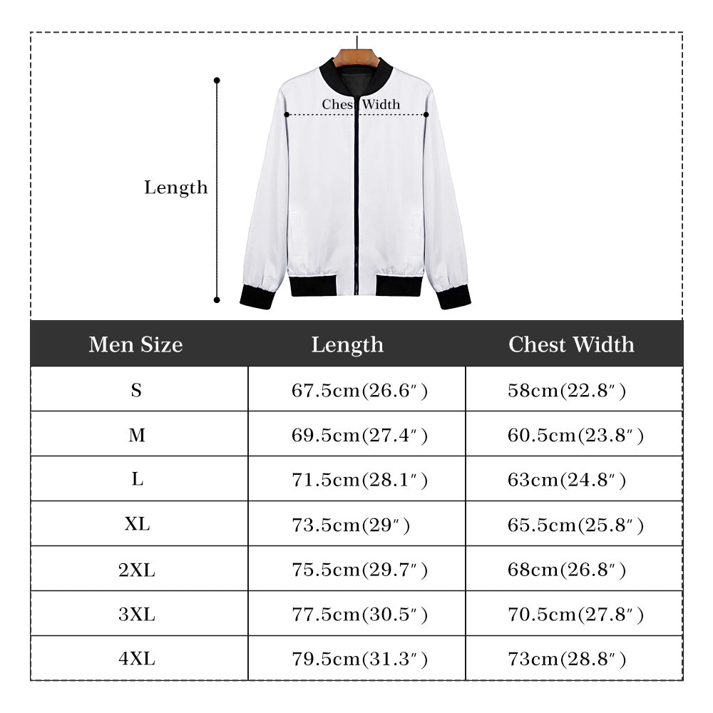 DuGamii Mens Zip Up Bomber Jacket