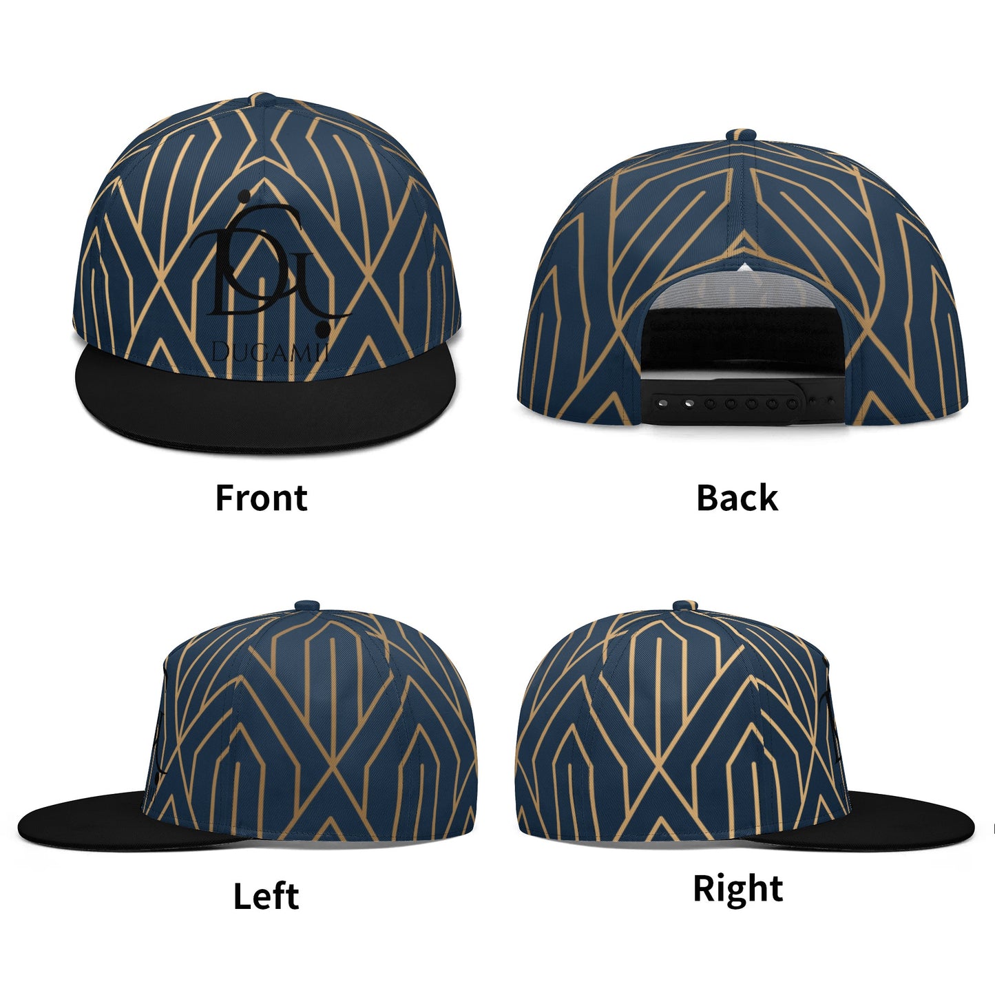 DuGamii Classic Gold and Black Snapback