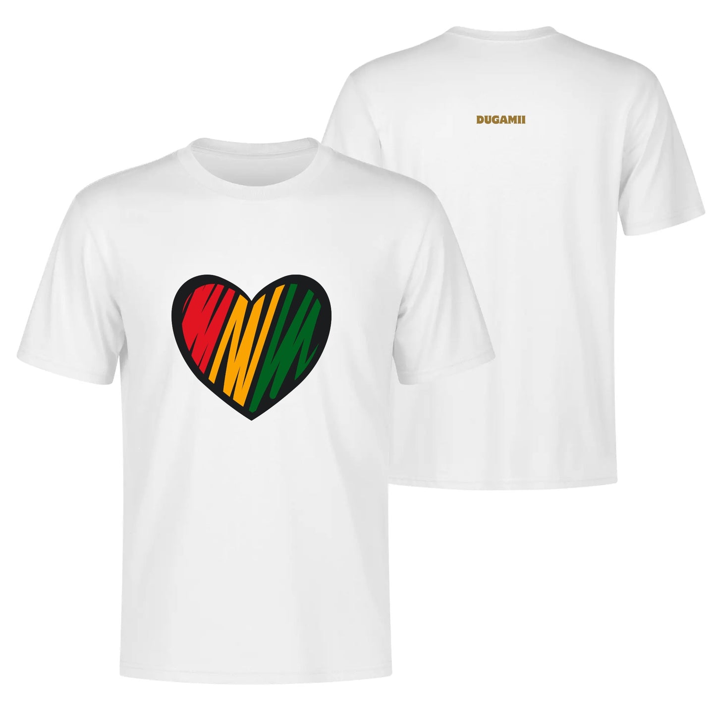 Mens DuGamii Heart Of Africa Cotton T-Shirt