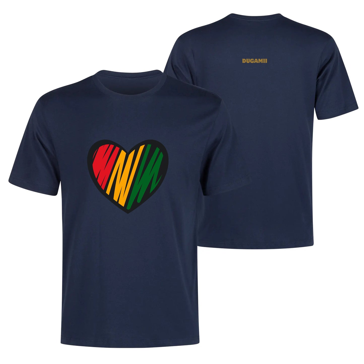 Mens DuGamii Heart Of Africa Cotton T-Shirt