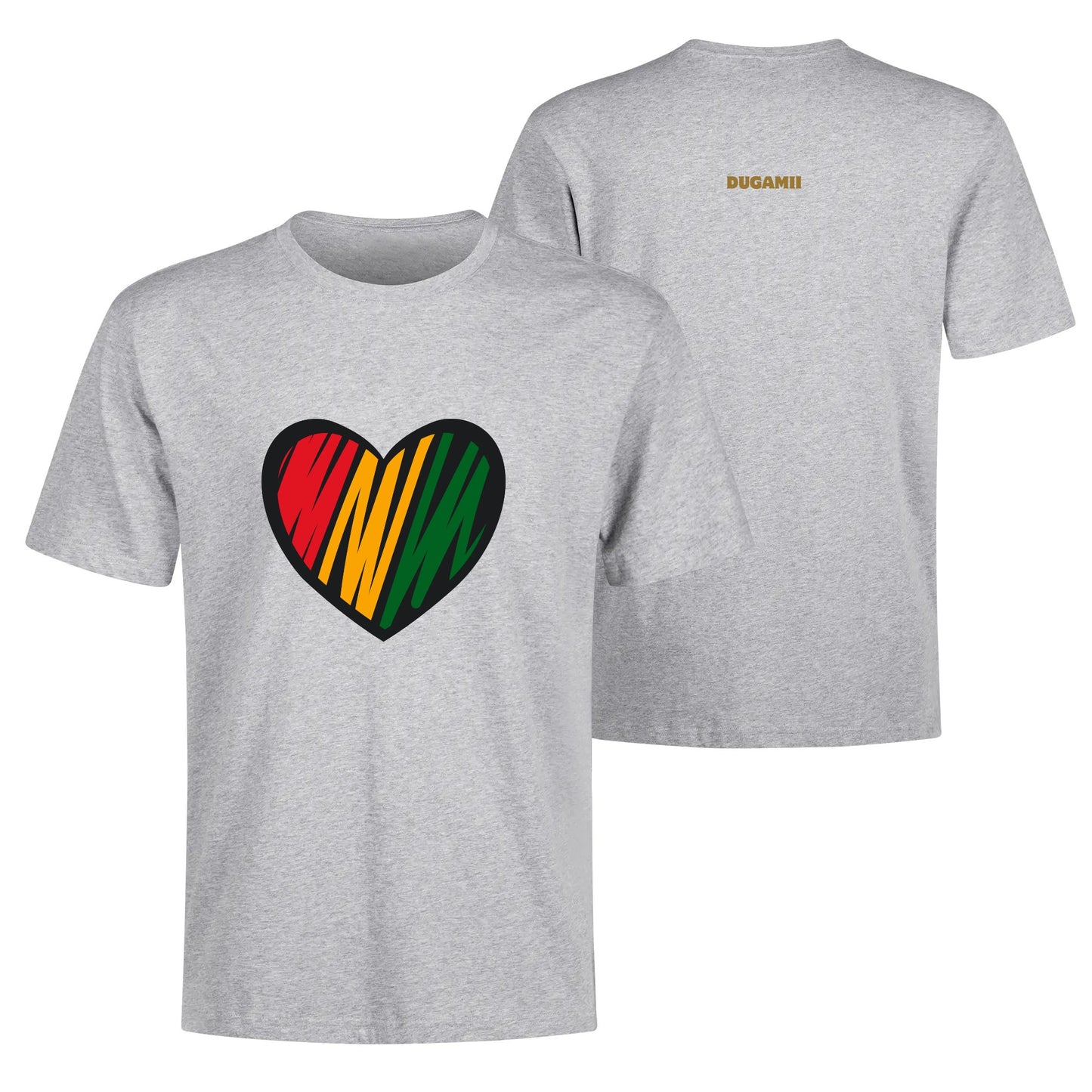 Mens DuGamii Heart Of Africa Cotton T-Shirt