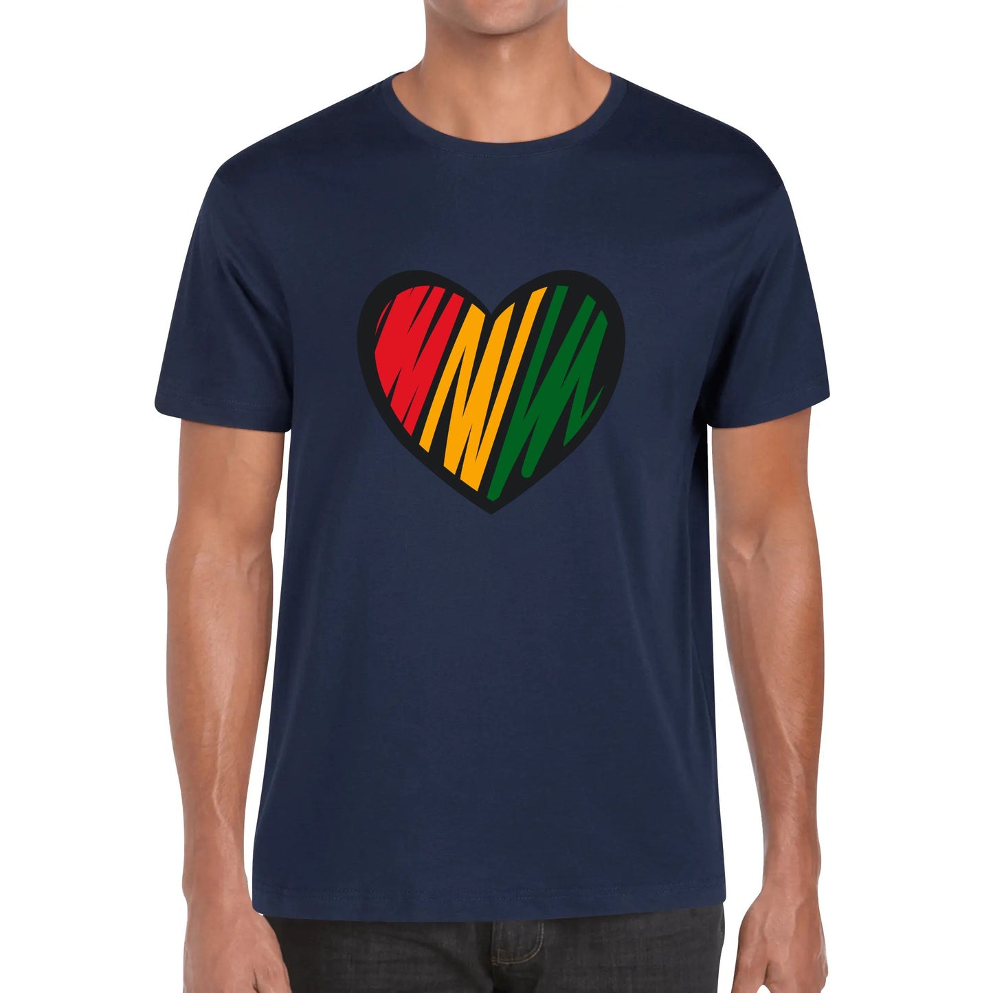 Mens DuGamii Heart Of Africa Cotton T-Shirt