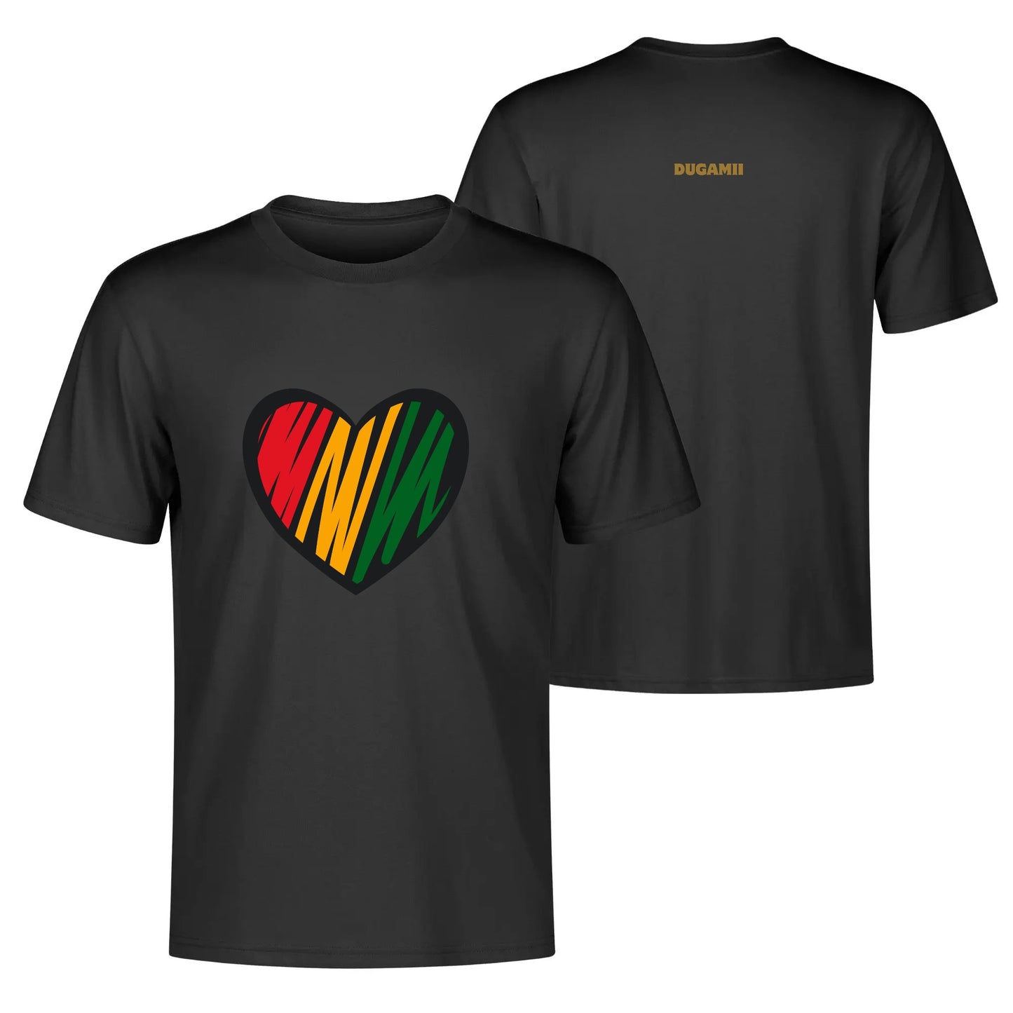 Mens DuGamii Heart Of Africa Cotton T-Shirt