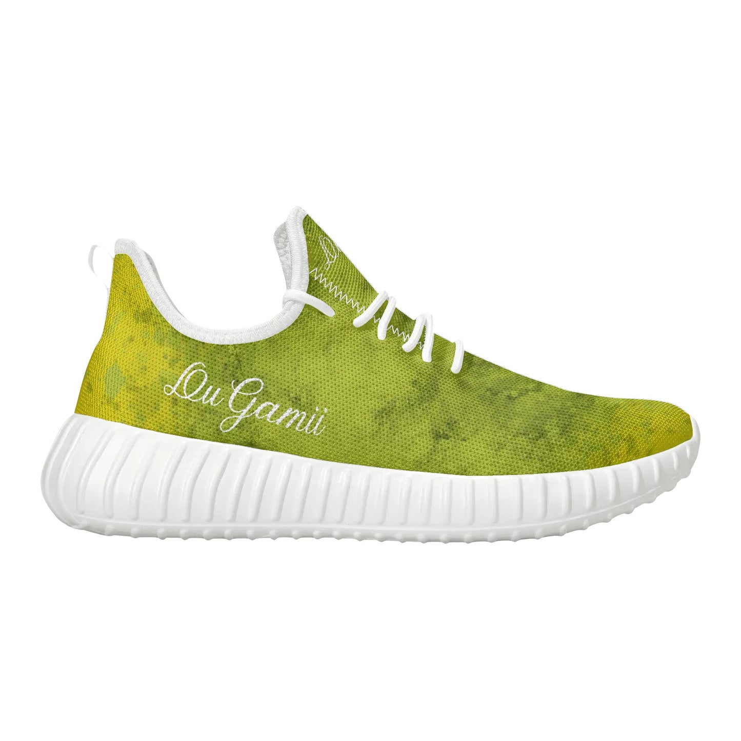 Mens DuGamii Sour Green Apple Mesh Knit Sneakers