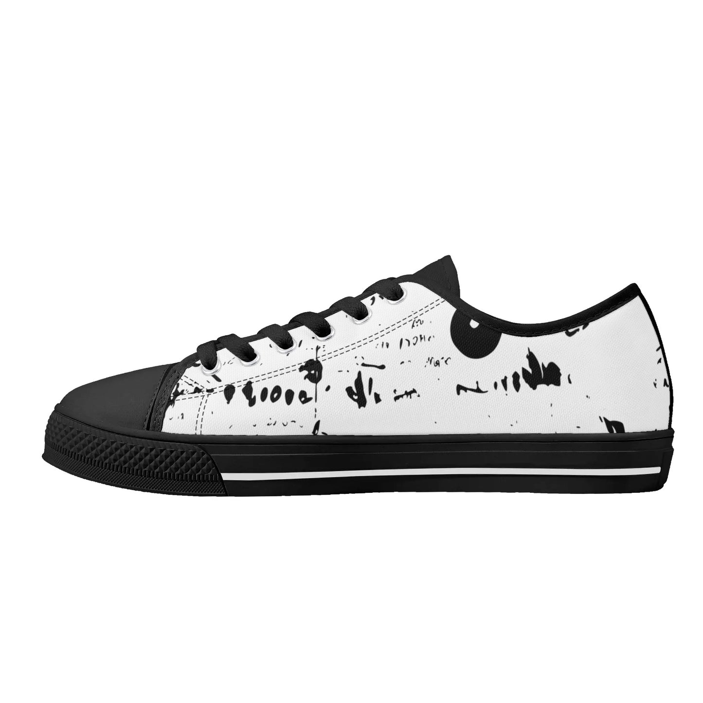 Mens DuGamii High Top Canvas Shoes With Word Art