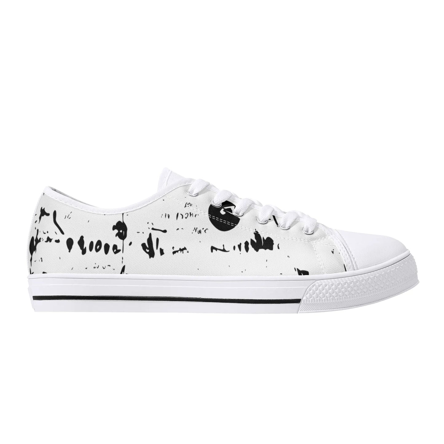 Mens DuGamii High Top Canvas Shoes With Word Art