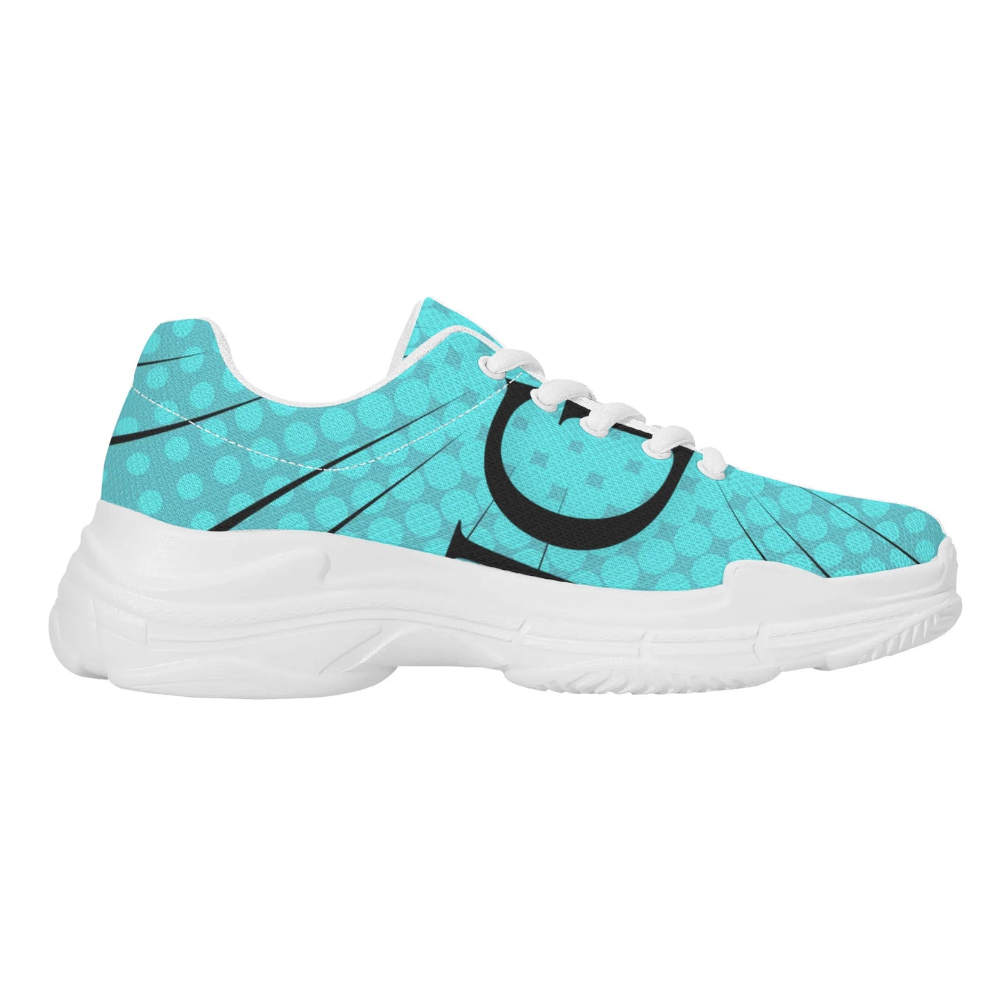 Mens DuGamii Chunky Black And Blue Sneakers