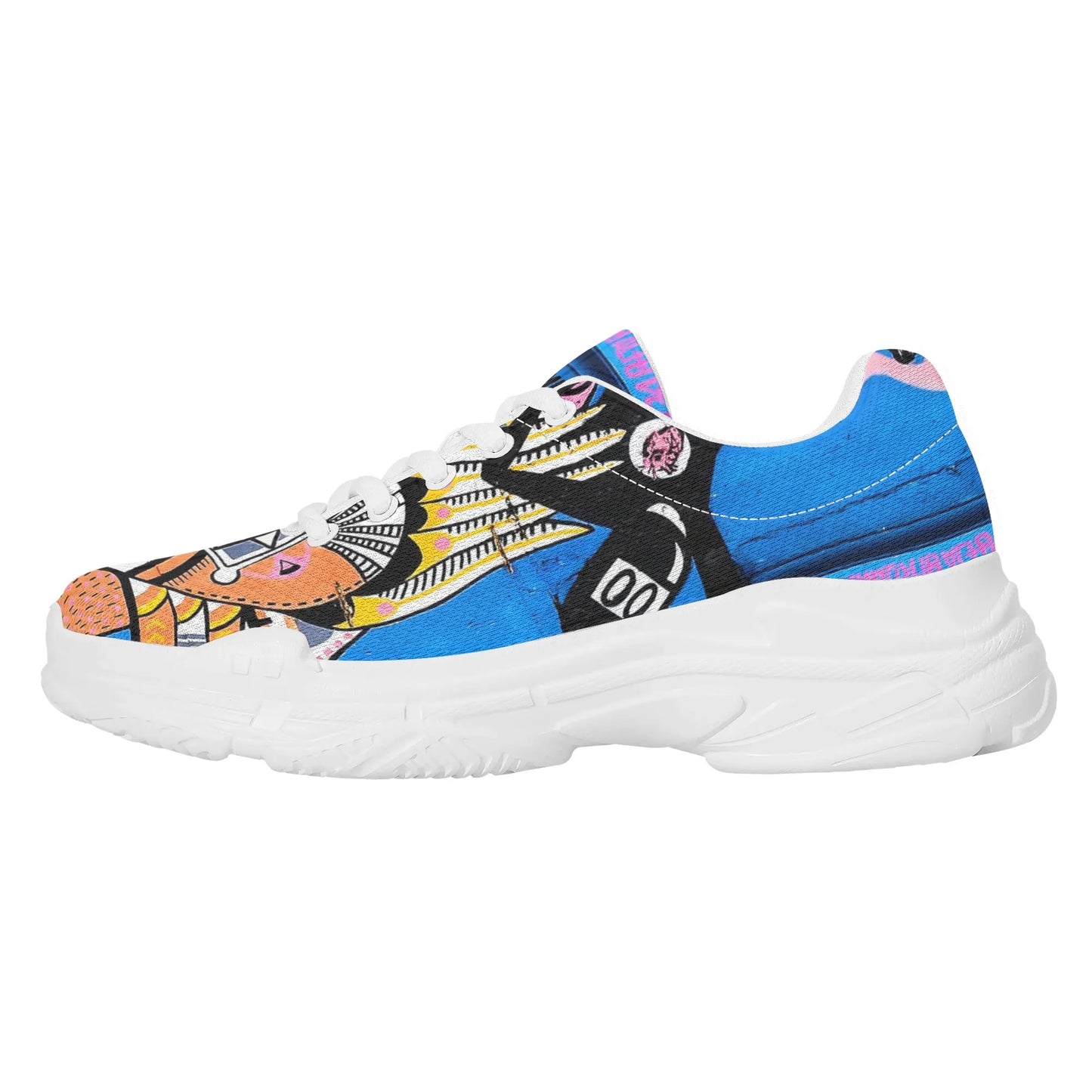 Mens DuGamii Asian Artwork MD Chunky Sneakers