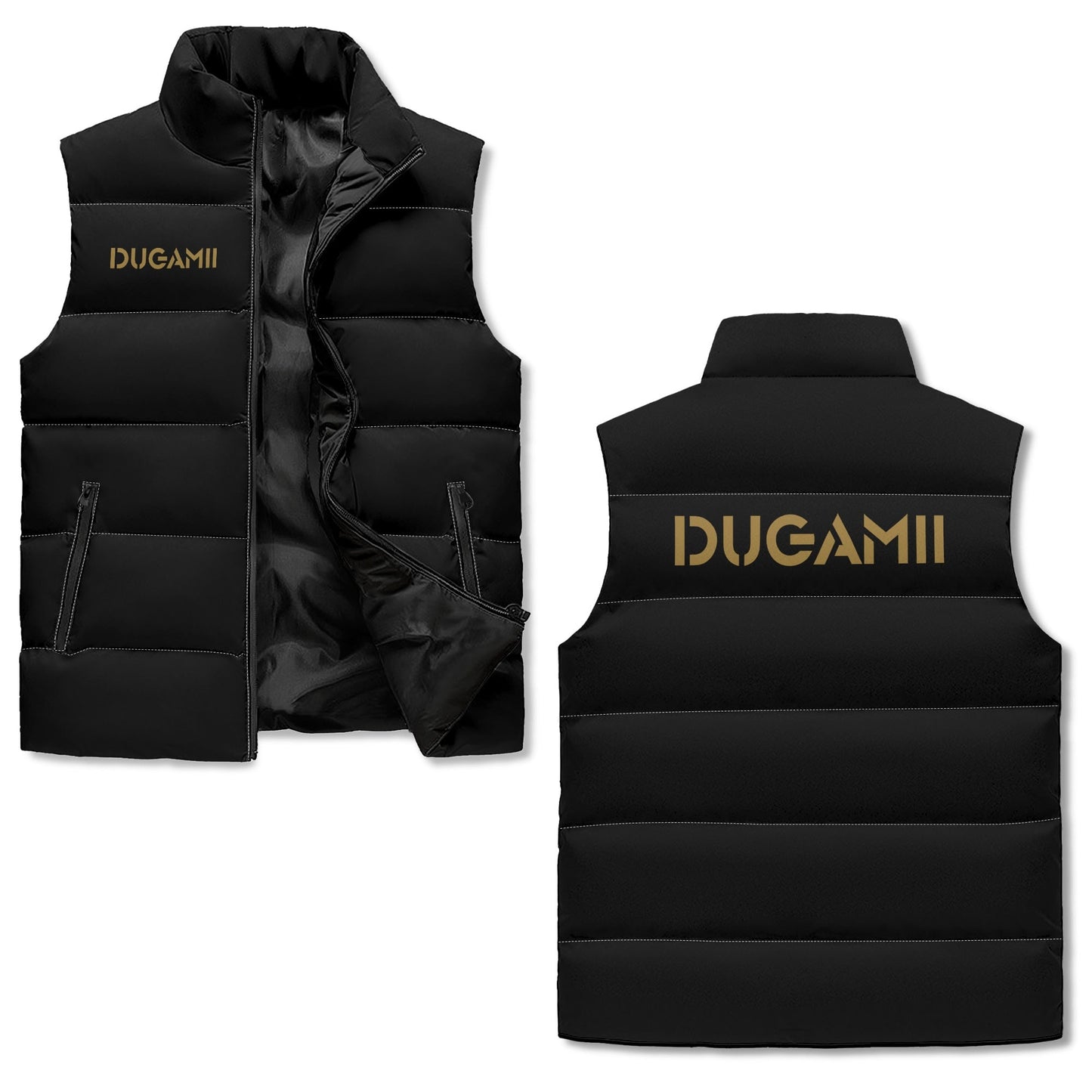 DuGamii Unisex Lightweight Zip Up Puffer Vest