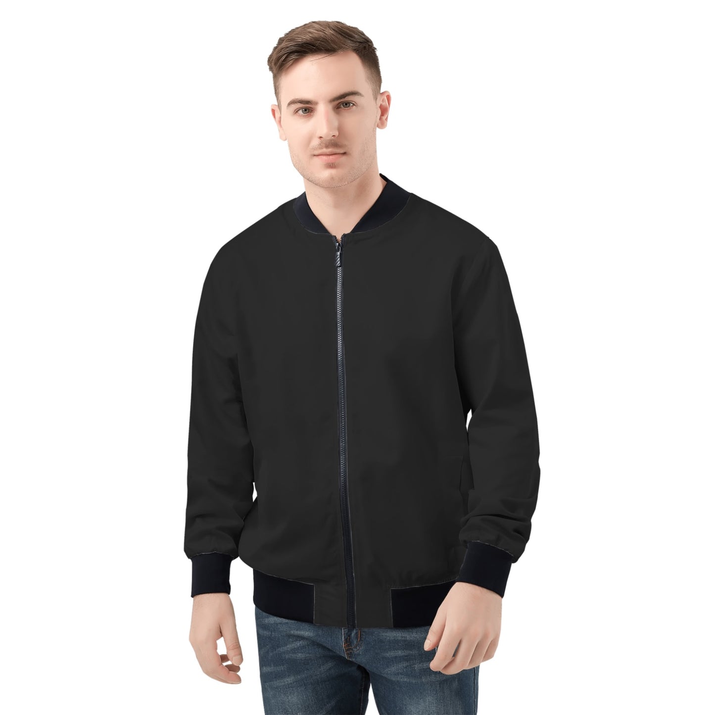 DuGamii Mens Zip Up Bomber Jacket