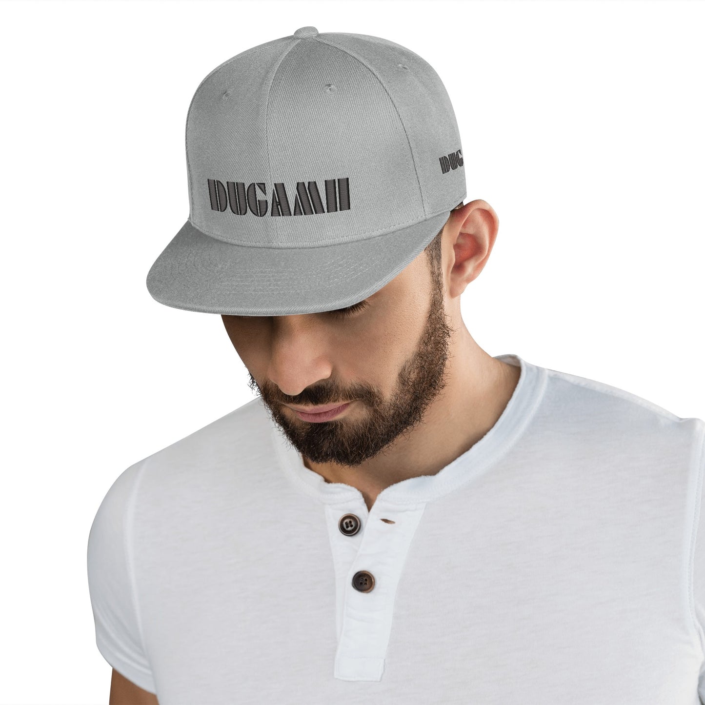 DuGamii Classic White Snapback Hat