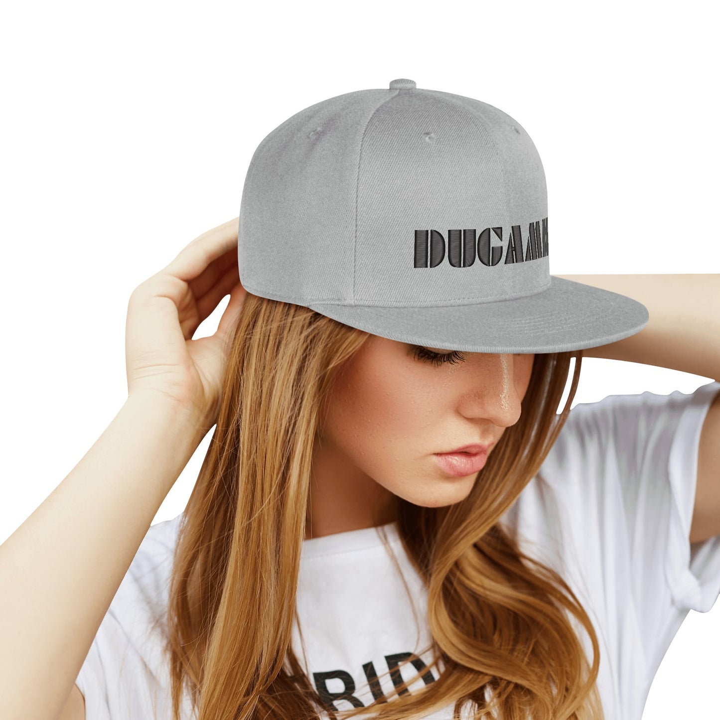 DuGamii Classic White Snapback Hat