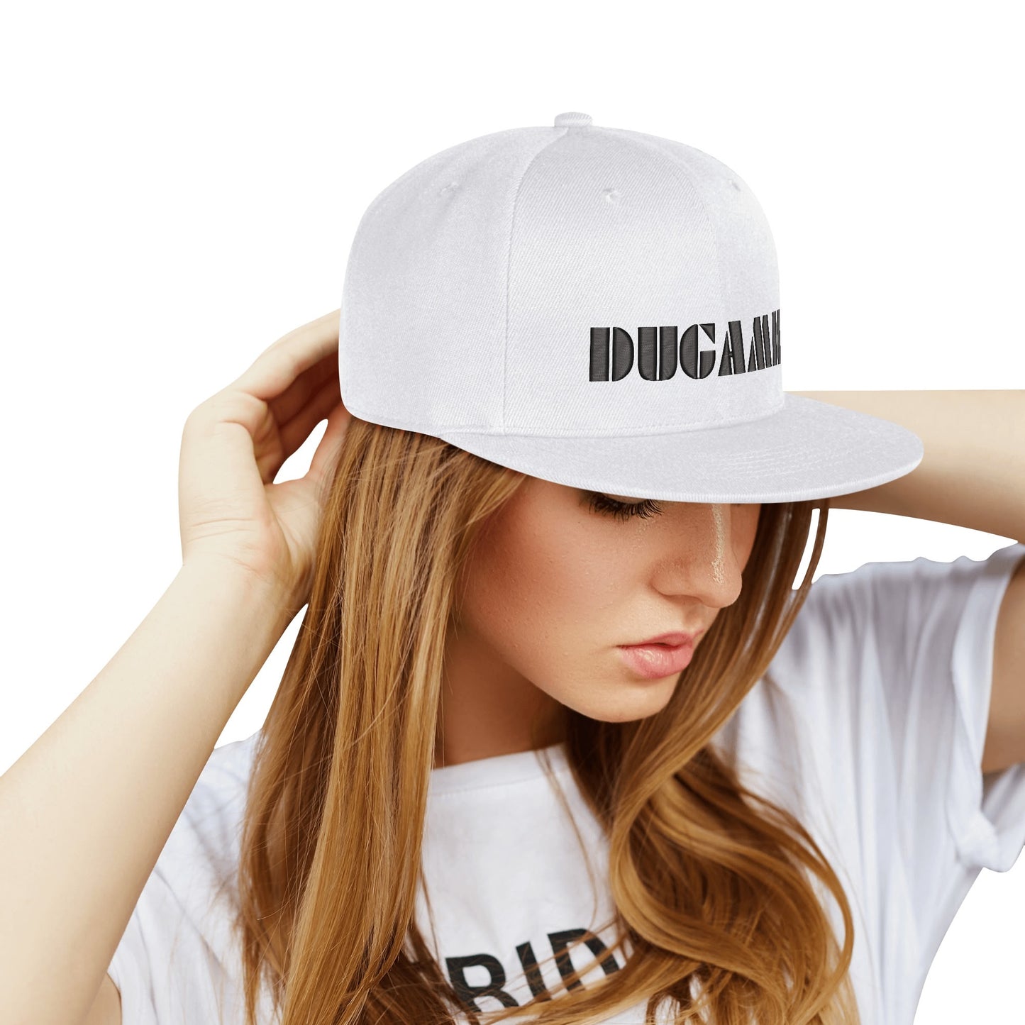 DuGamii Classic White Snapback Hat