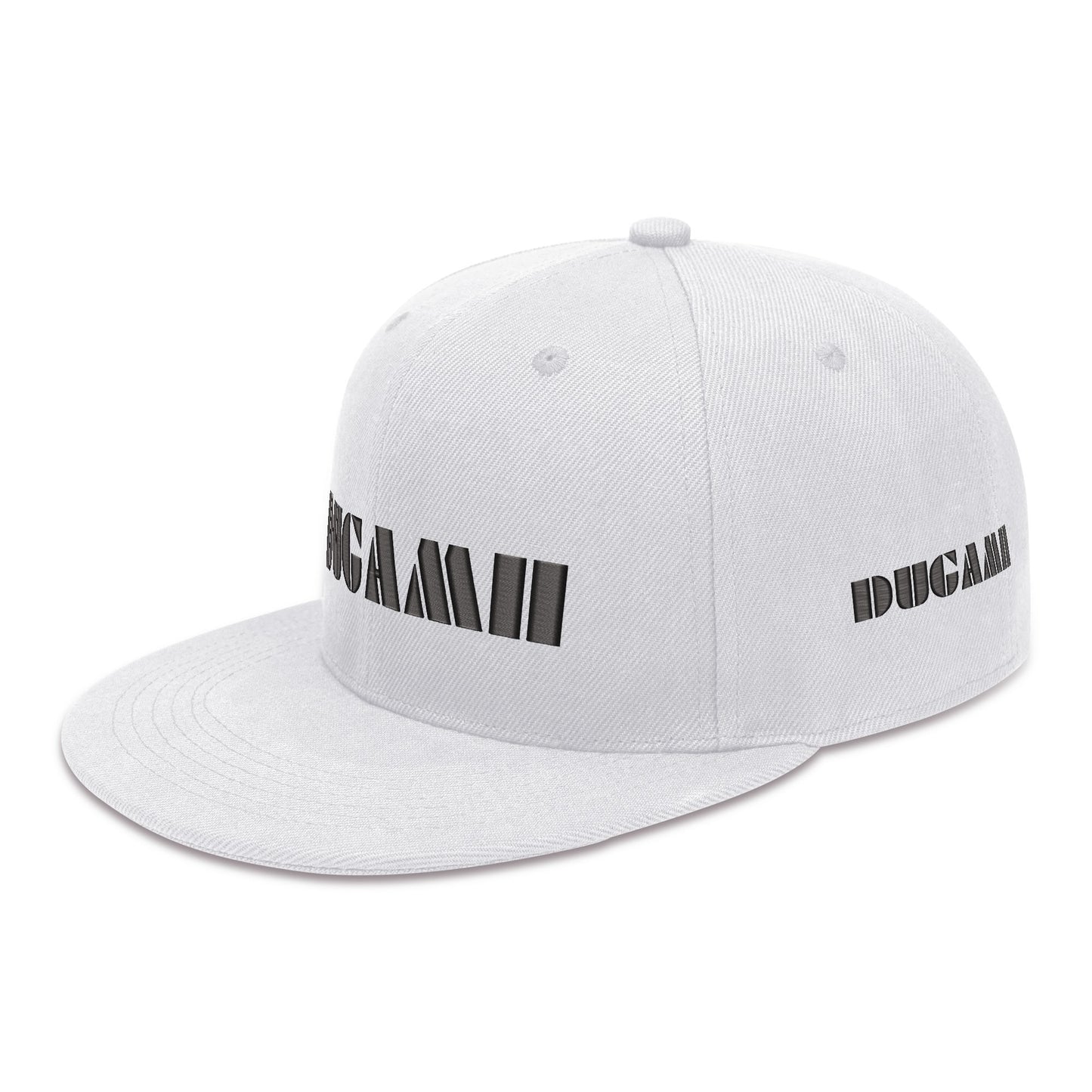 DuGamii Classic White Snapback Hat