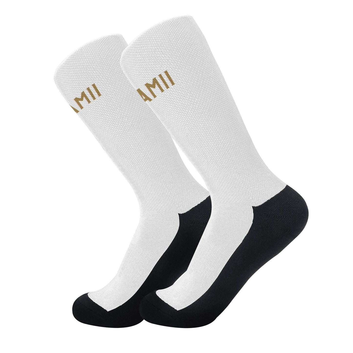 DuGamii White Crew Socks