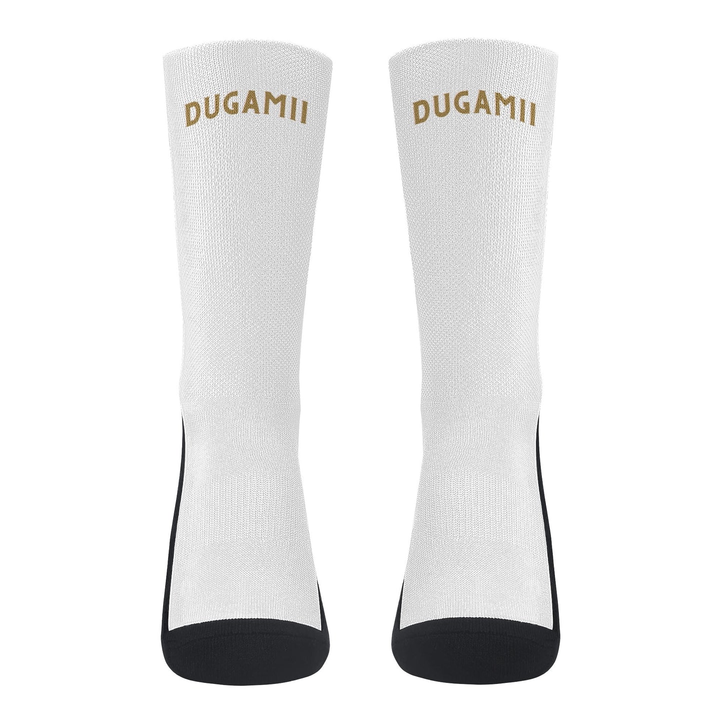 DuGamii White Crew Socks