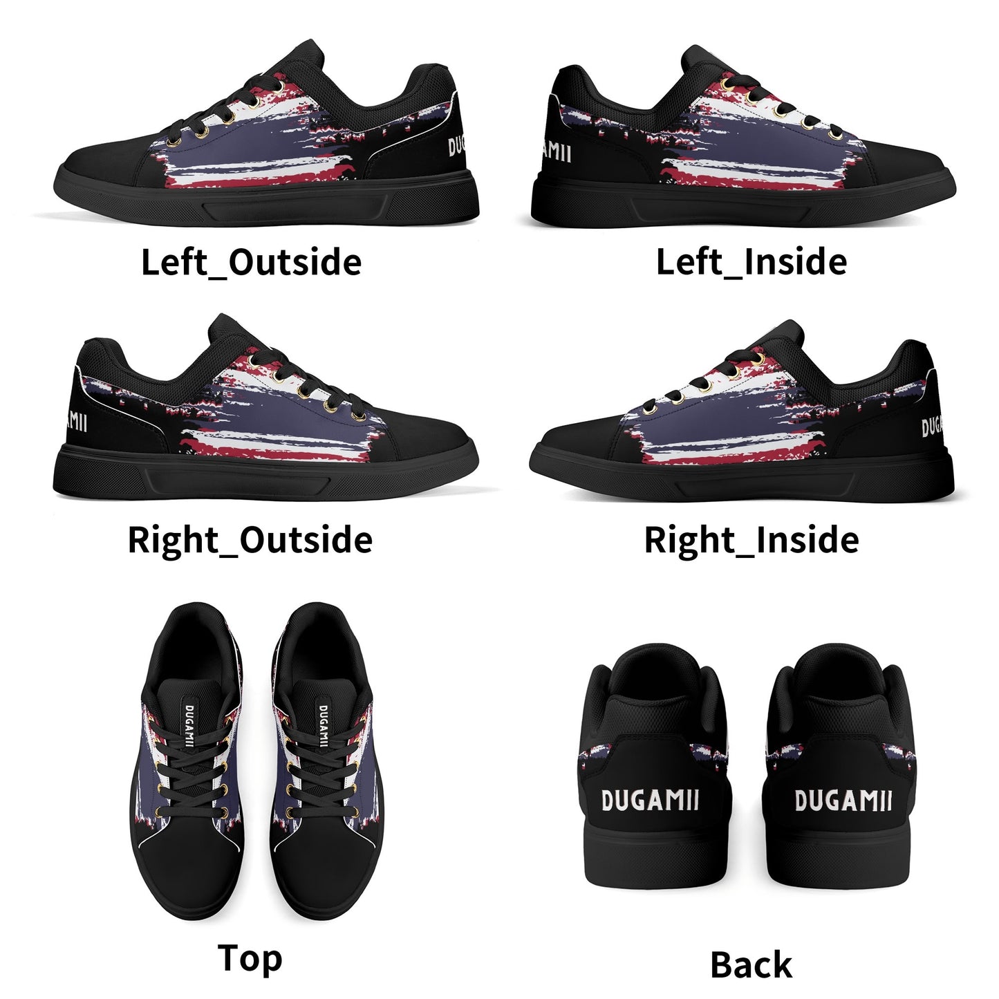 DuGamii Unisex Lightweight Low Top Sneakers