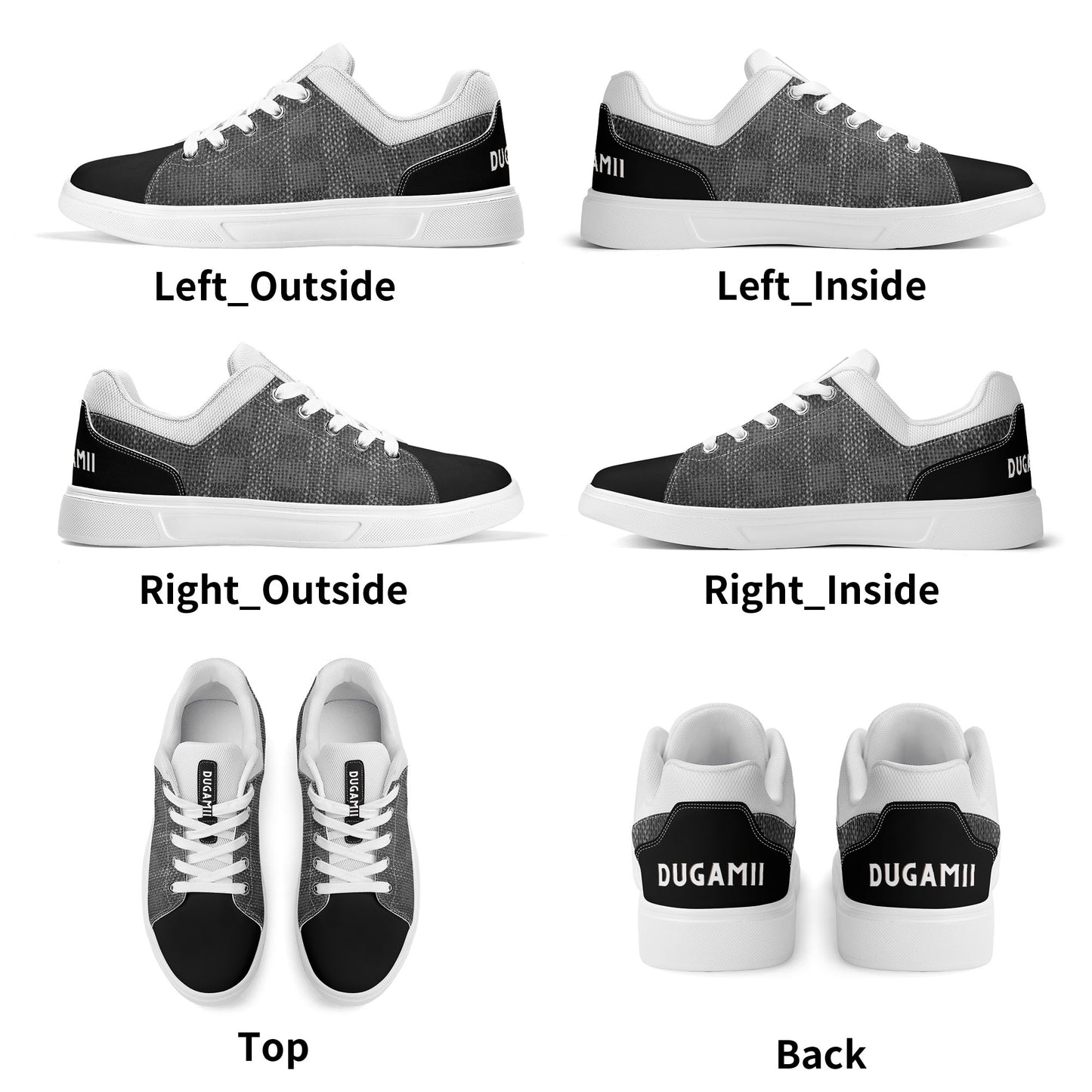 DuGamii Unisex Lightweight Low Top Sneakers