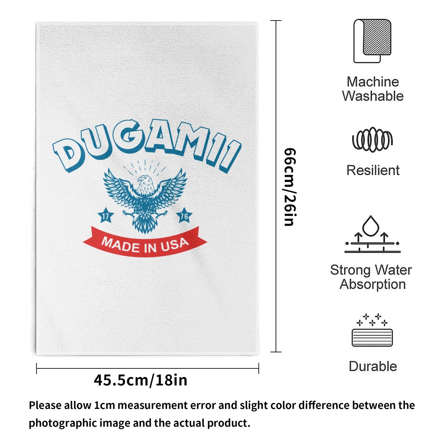 DuGamii Made In USA Hand Towels 6 Pcs Sets