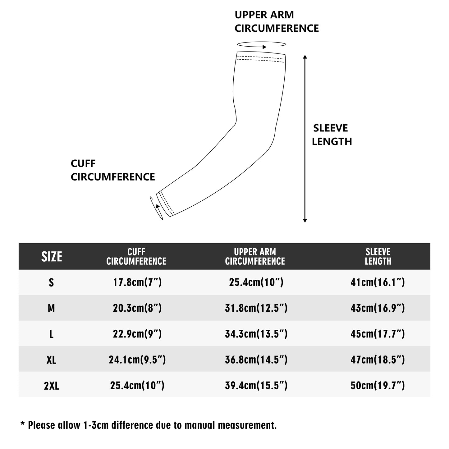 DuGamii Full Sleeve Arm Warmers