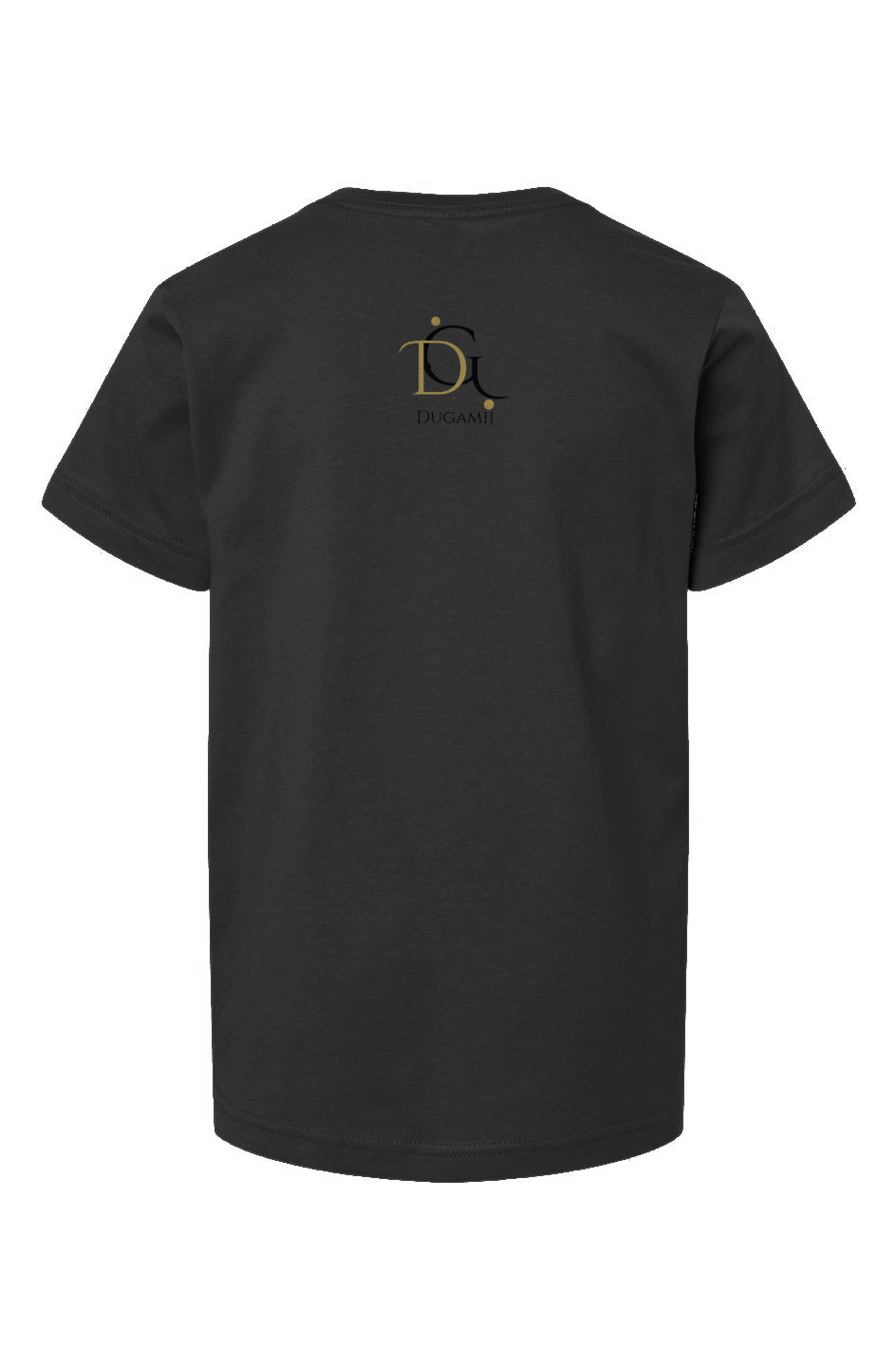 DuGamii Youth Logo Printed Black T-Shirt