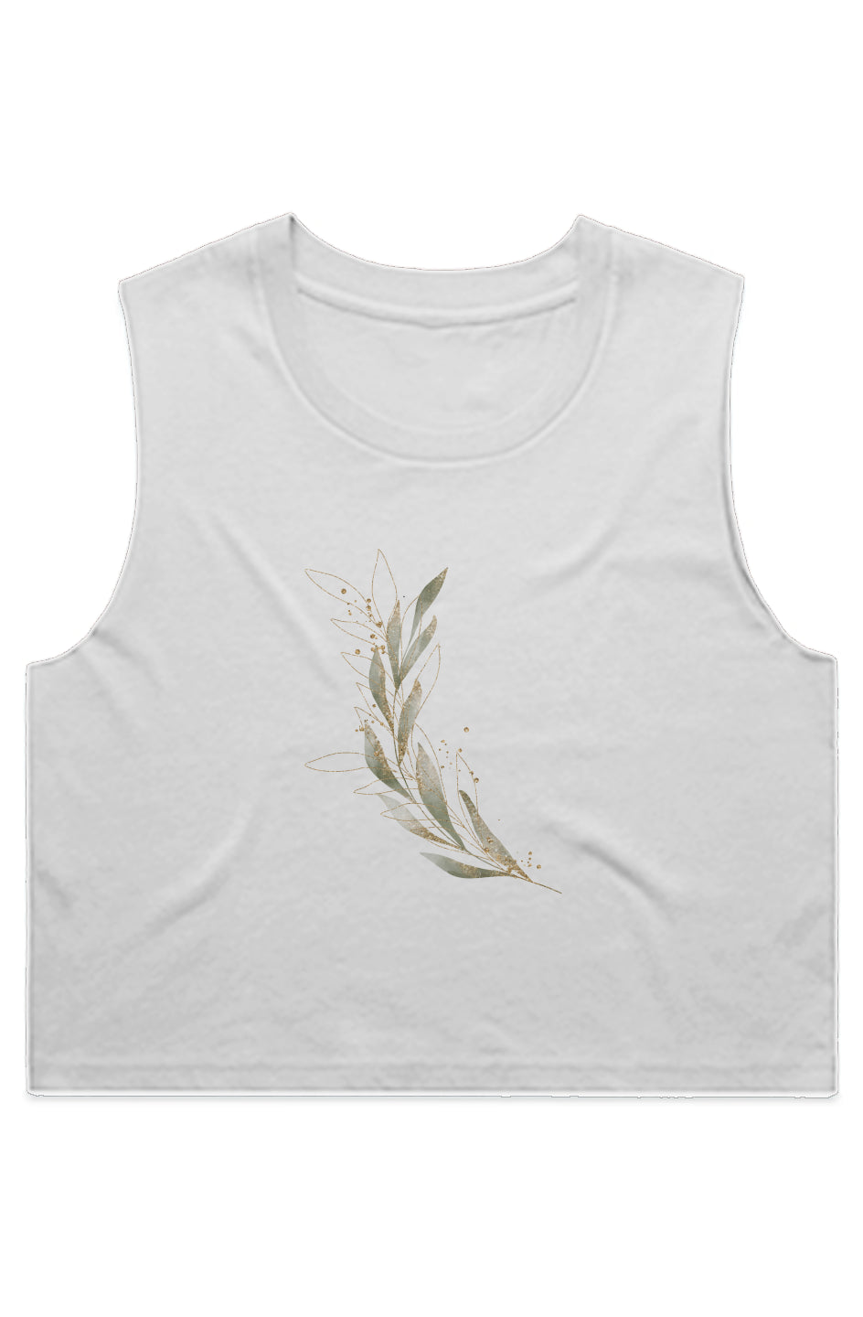 Women's Golden Flower Crop Tank 