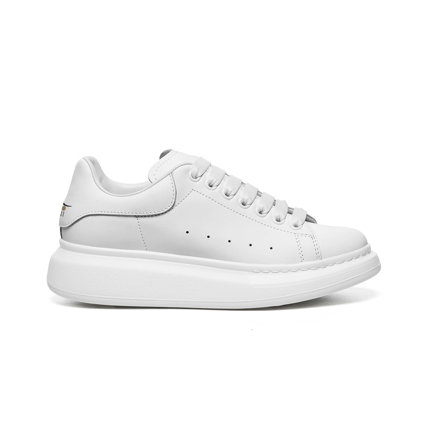 DuGamii Unisex Non-Slip Lace Up Leather Sneakers