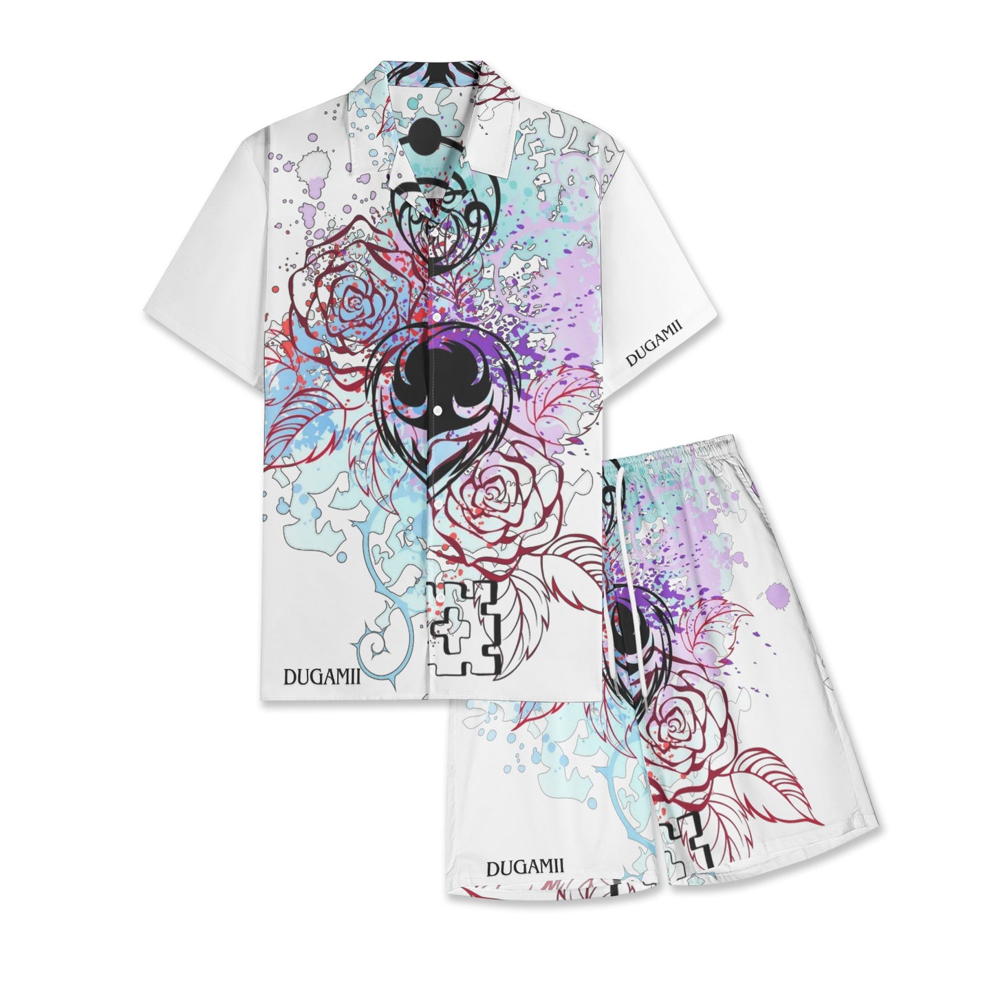 Men's DuGamii Lock and Key Hawaiian Shirt Sets