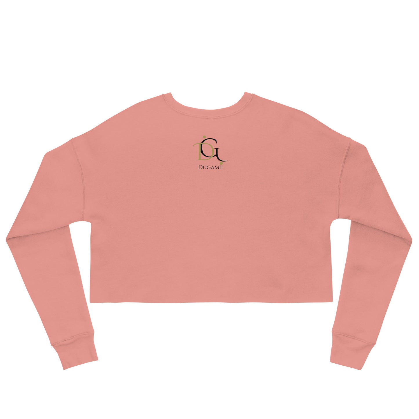 DuGamii Pink Gift Heart Design Cropped Sweatshirt